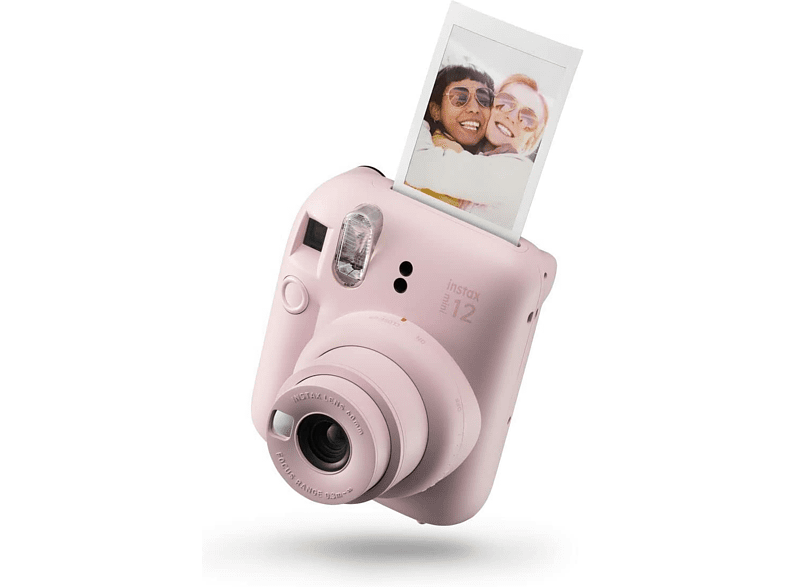 Cámara instantánea - Fujifilm Instax Mini 12, 62× 46 mm, Flash, Rosa pastel