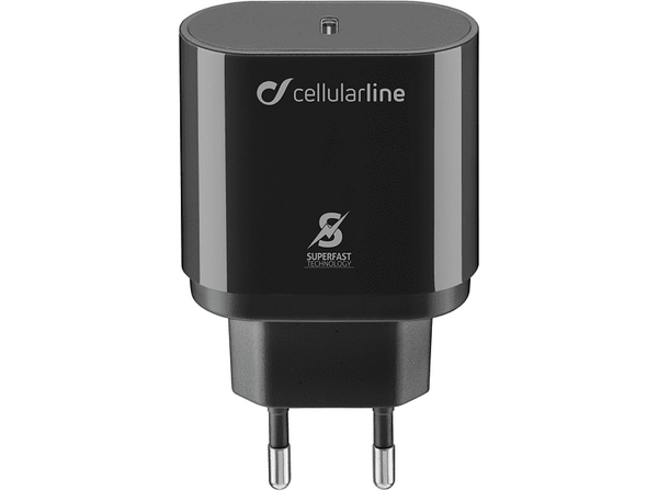 Cargador - Cellularline ACHSMUSBCPD25WK, para Samsung A70, A80, A90, Note 10, Note 10+