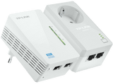 KIT Extensor Powerline AV600 Wi-fi - TP-LINK.Velocidad Powerline 500mbps + Wi-fi N300. 2 puertos