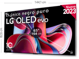 TV OLED 65 - LG OLED65G36LA, UHD 4K, Inteligente α9 4K Gen6, Smart TV, DVB-T2, Plata satinado