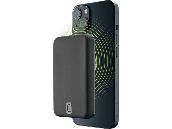 PowerBank - CellularLine MAG 5000, Para Apple, 18 W, MagSafe, USB - C, Negro