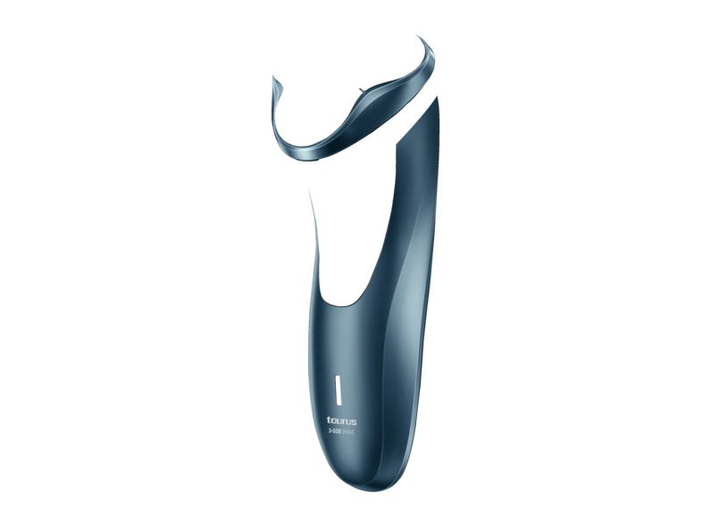 Afeitadora - Taurus 3 Side Shave, Total Curve, Cabezales flotantes, 45 min Autonomía, Azul