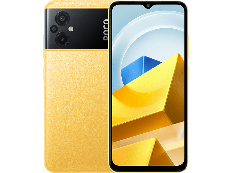 Móvil - POCO M5, Amarillo, 128 GB, 4 GB RAM, 6.58  Full HD+, MediaTek Helio G99, 5000 mAh, Android