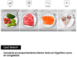 Frigorífico combi -  Samsung BESPOKE SMART AI RB38C7B6BS9/EF, Twin Cooling Plus, 200 cm, 387l, No Frost, Metal Cooling, WiFi, Inox