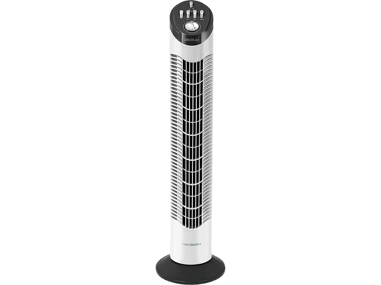 Ventilador de torre - Cecotec EnergySilence 790 Skyline, 50W, 3 velocidades, Temporizador, Oscilante, Gris