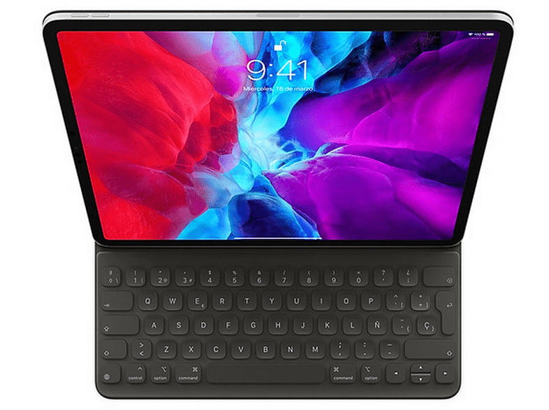Funda con teclado - Apple Smart Keyboard Folio para iPad Pro de  12.9 (4ª gen), teclado Español, Negro