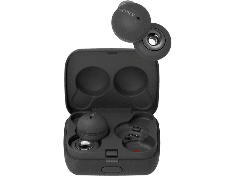 Auriculares True Wireless - Sony WF-L900H, Link Buds, Diseño de anillo abierto, 17.5h, Micrófono, Bluetooth segura, Alexa, Google assistant, Gris