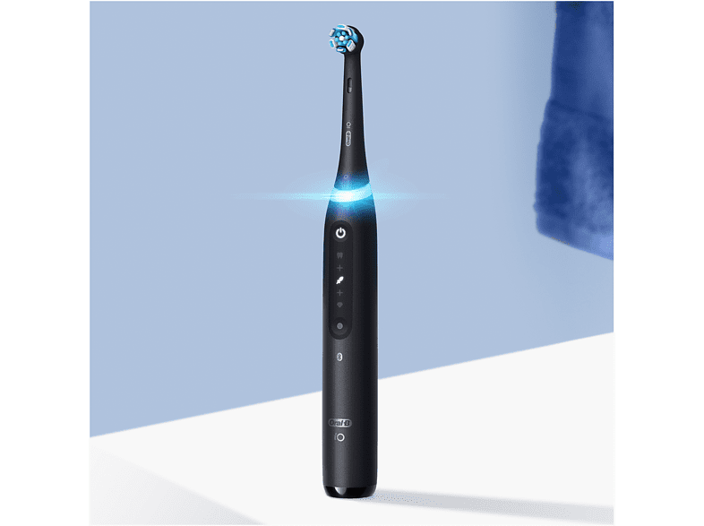 Cepillo eléctrico - Oral-B iO 5S, Con 1 Cabezal Y 1 Estuche De Viaje, Diseñado Por Braun, Negro
