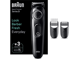 Barbero - Braun  Series 3 BT3410, Recortadora De Barba, Dial de precisión, 40 ajustes de longitud