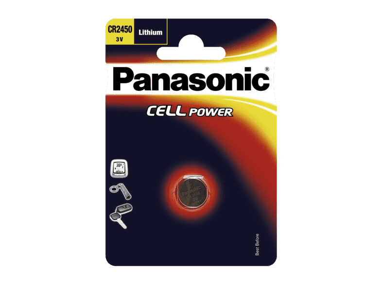 Pila - Panasonic CR 2450/1 BP, Litio, 3V