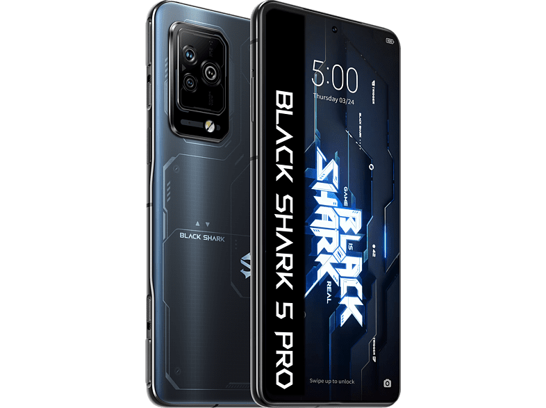 Móvil - Black Shark 5 Pro, Negro, RAM 12 GB, 256 GB, 6.67 OLED, 144Hz, Snapdragon 8 Gen 1, Android 12
