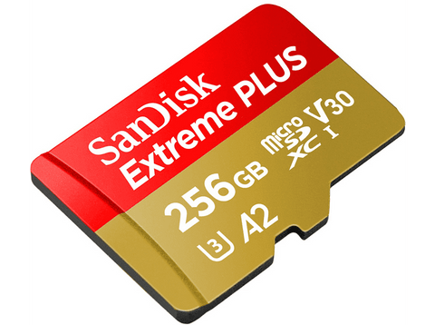 Tarjeta Micro SDXC - SanDisk Extreme PLUS, 256 GB, Lectura hasta 200 MB/s, UHS-I, U3, C10, A2, V30, Multicolor