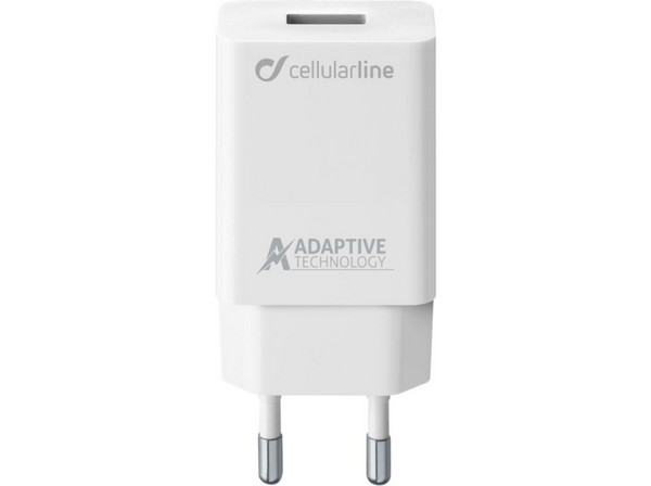 Cargador USB - Cellularline ACHSMUSB15WW Interior Blanco cargador de dispositivo móvil