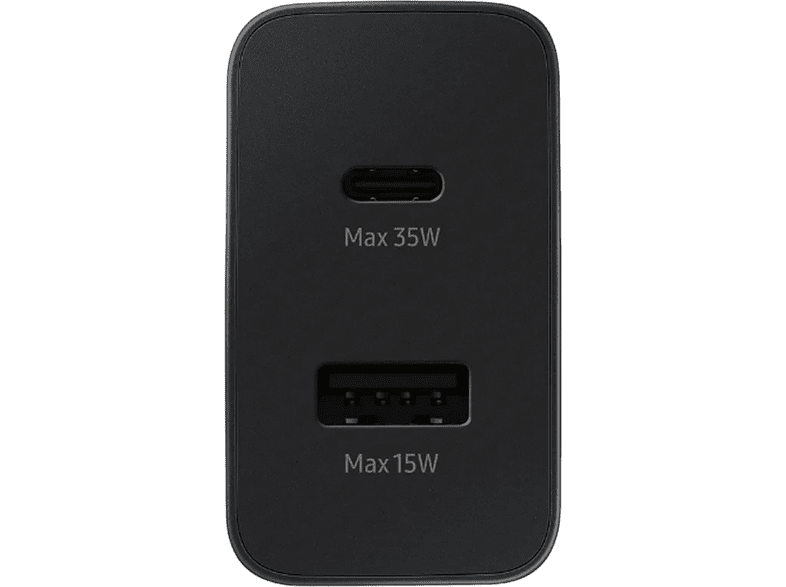 Cargador - Samsung Fast Duo, 35W, PD 3.0, Dual USB, Sin cable, Negro