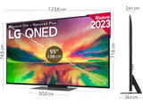 TV QNED 55 - LG 55QNED826RE, UHD 4K, Inteligente α7  4K Gen6, Smart TV, DVB-T2 (H.265), Grafito