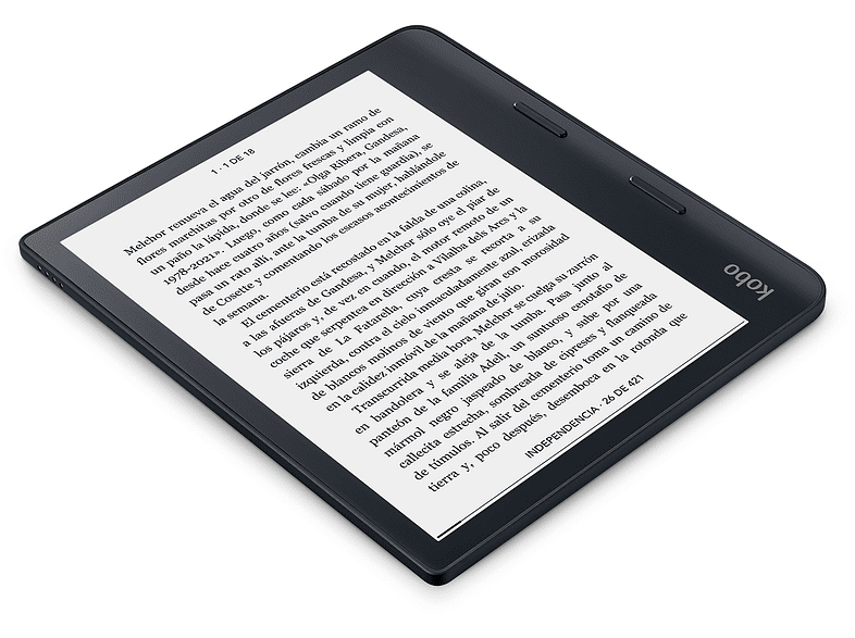 eReader - Kobo Sage, Para eBook, 8P, HD, 32GB, Bluetooth,Comfort Light PRO, Negro