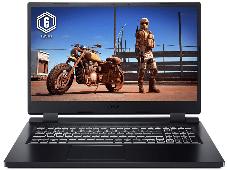 Portátil gaming - Acer AN517-55-75RS, 17.3 Full HD, Intel® Core™ i7-12700H, 16GB RAM, 512GB SSD, GeForce RTX™ 3060, Sin sistema operativo