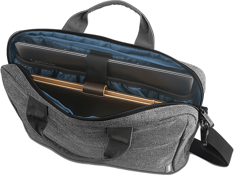 Maletín para portátil - Lenovo Laptop Casual Toploader T210, 15.6, Poliéster, Gris