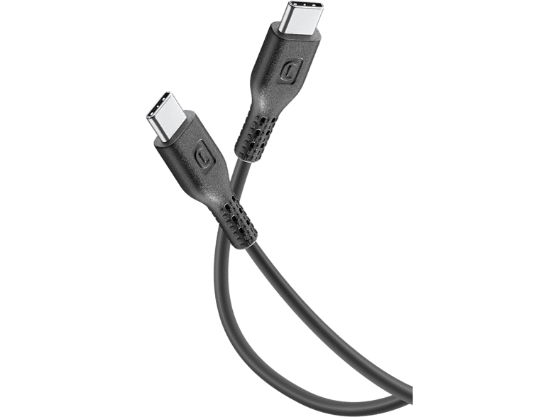 Cable USB - Cellular Line Power Cable, USB-C/ USB-C, Longitud 120 cm, Negro