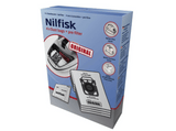 Set de bolsas de recambio - Nilfisk 107407940 4 unidades, Compatible con Aspiradores Elite y