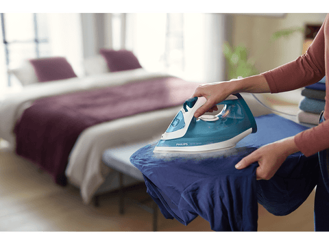 Plancha de vapor - Philips DST3011/20, 140, 0.3 L, Vapor vertical, Azul