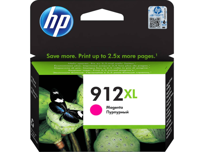 Cartucho de tinta - HP 912 XL, Magenta, 3YL82AE