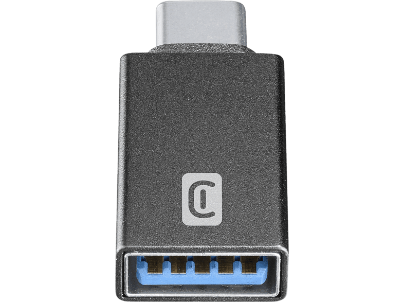 Adaptador - Cellular Line Car Adapter USBA2CCARADAPTERK, USB-C a USB-C, Negro