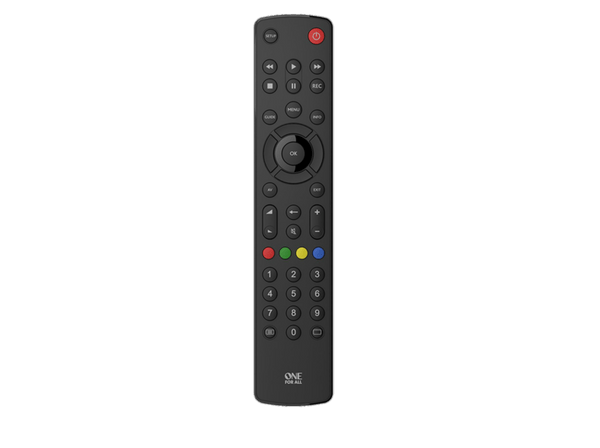 Mando a distancia - One For All URC 1210 Countour TV, Universal, Negro, AAA