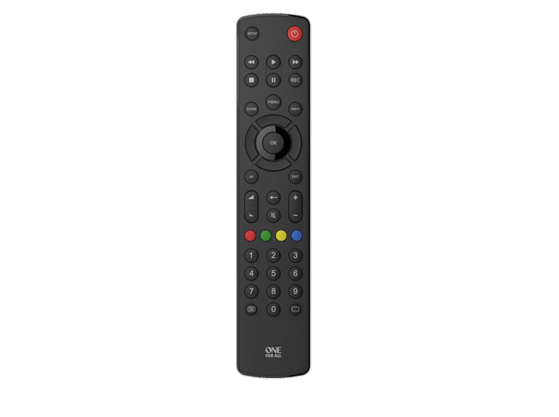 Mando a distancia - One For All URC 1210 Countour TV, Universal, Negro, AAA