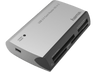 Lector de tarjetas - Hama Todo en uno 00200129, USB, 480 Mbit/s, Plata
