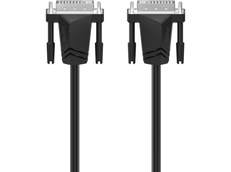 Cable DVI - Hama 00200706, 1.5 m, DVI-I Dual Link, WQHD, Negro