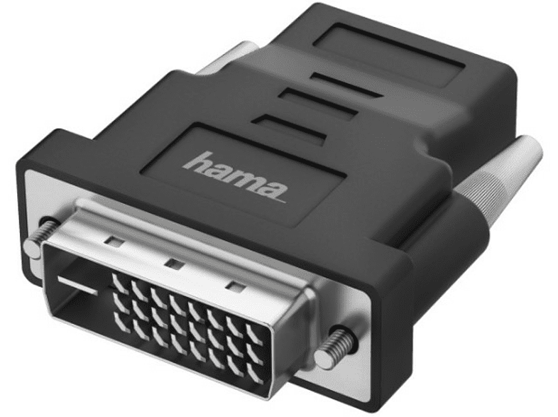 Adaptador - Hama 00200338, UHD 4K, De DVI a HDMI, Negro
