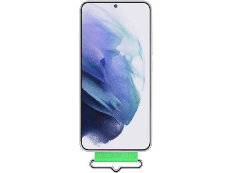 Funda - Samsung EF-GS901TWEGWW Strap, Para Samsung Galaxy S22, Silicona, Trasera, Blanco
