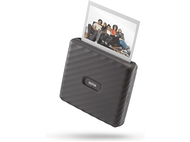 Impresora fotográfica - Fujifilm Instax Link Wide, Bluetooth, Portátil, 86 x 99 mm, 12 segundos, Gris moca