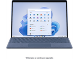 Convertible 2 en 1 - Microsoft Surface Pro 9, 13 2K QHD+, Intel® Evo™ Core™ i5-1235U, 8 GB RAM, 256 GB SSD, W11 Home, Saphire