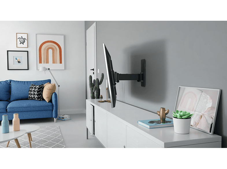 Soporte TV - Vogels TVM1629, 40 - 77, Giratorio 120º, VESA 100 mm x 100 mm - 600 mm x 400 mm, Negro