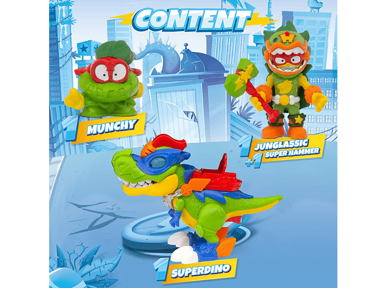 Figura - Magicbox Superdino H-Rex, 2 Pilas AA, Plástico, Multicolor