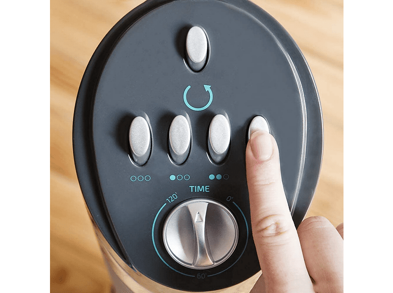 Ventilador de torre - Cecotec EnergySilence 790 Skyline, 50W, 3 velocidades, Temporizador, Oscilante, Gris