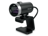Webcam - Microsoft LifeCam Cinema, 720p HD, micrófono integrado, color negro