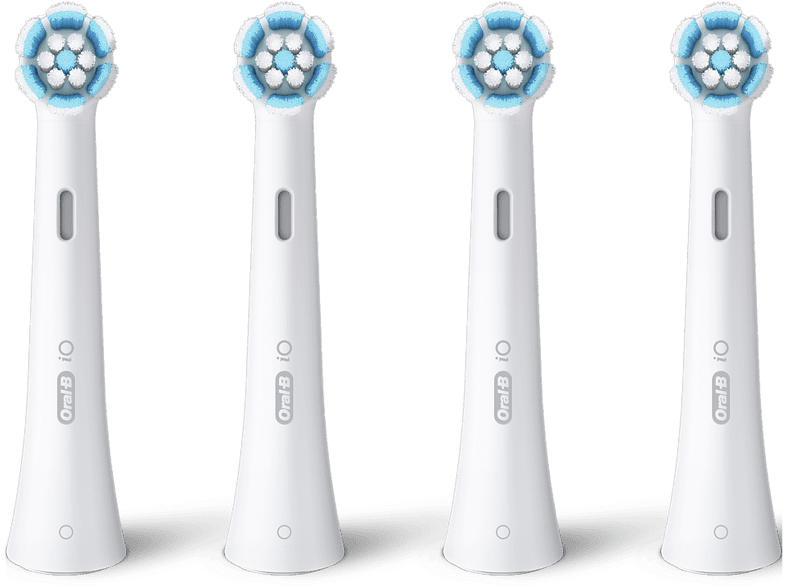 Recambio para cepillo dental - Oral-B iO Gentle Care, Pack De 4 Unidades, Blanco