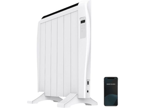 Emisor térmico - Cecotec ReadyWarm 1200 Thermal Connected, 900 W, 6 Elementos, Hasta 10 m², LCD, Blanco