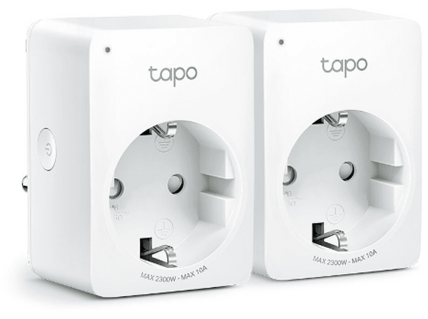 Enchufe inteligente - Tp-link Tapo P100, Controlador por voz del hogar con Alexa, WiFi, Blanco