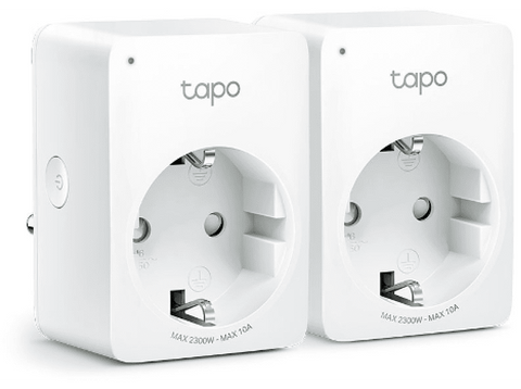 Enchufe inteligente - Tp-link Tapo P100, Controlador por voz del hogar con Alexa, WiFi, Blanco
