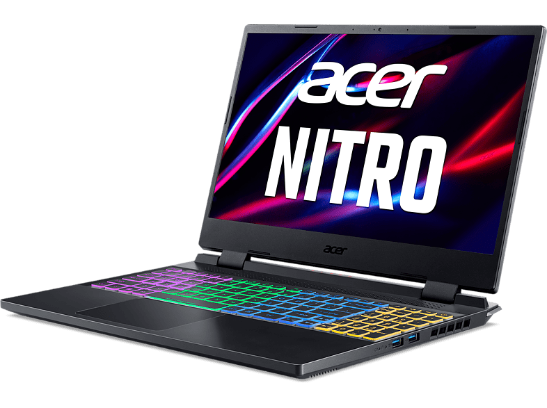 Portátil gaming - Acer Nitro AN515-46-R80A, 15.6 Full HD, AMD Ryzen™ 5 6600H, 16GB RAM, 512GB SSD, GeForce RTX™ 3050Ti, Sin sistema operativo, Negro