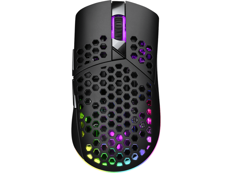 ISY IGM 5000-BK Ultralight Wireless RGB Gaming Inalámbrico Scroll Negro