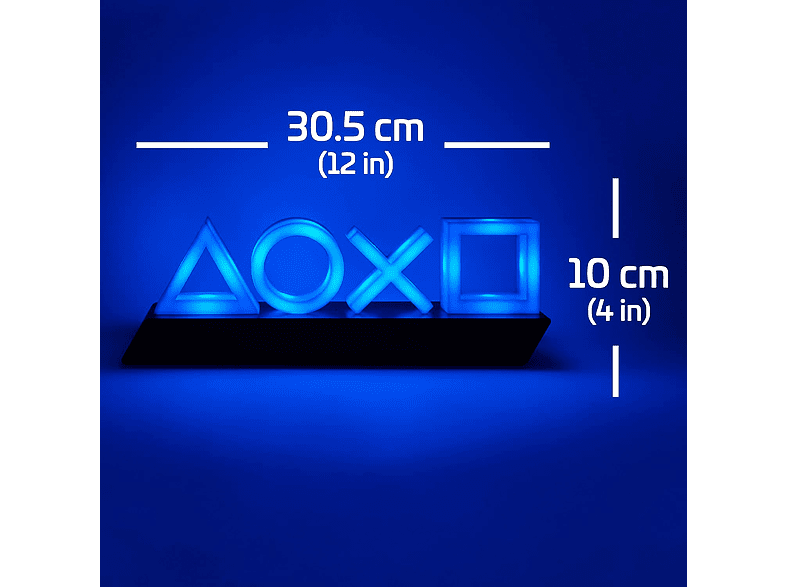 Figura - Avance. Paladone PlayStation Icons Light, Lámpara, 3 modos de luz, 3x Pilas AAA, 30.50 cm, Multicolor