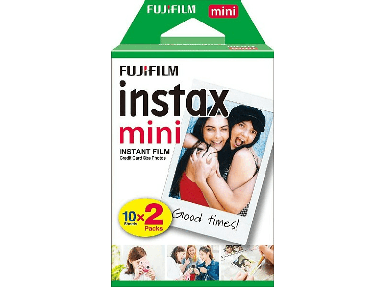 Película fotográfica - Fujifilm Instax Mini Brillo, Blanco,2 x 10 hojas