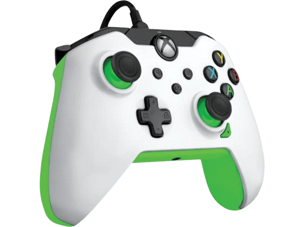 Mando - PDP 049-012-WG, Para Xbox Series X/PC, Cable, Blanco/Verde neón