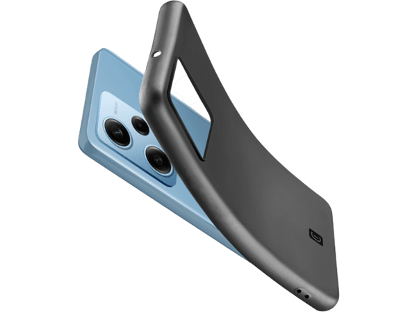 Funda - CellularLine Mood, Xiaomi Redmi Note 12 PRO 5G, Goma blanda, Negro