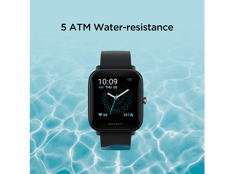 Smartwatch - Amazfit Bip U Pro, 20 mm, 1.43 TFT, Resistente al agua, BT 5.0, GPS, Autonomía 9 días, Negro
